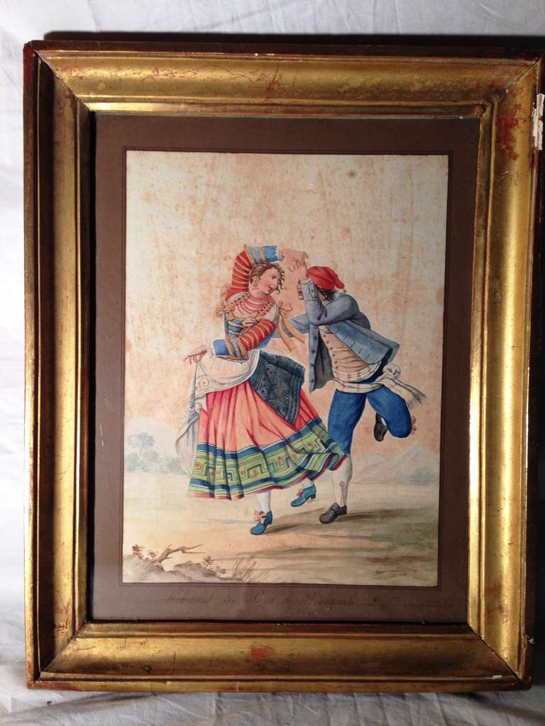 19th Century Watercolors of Popular Italian Costumes