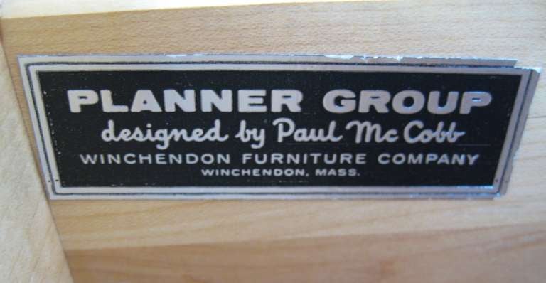 Paul McCobb for Planner Group 6 Draw Dresser 100% Original Finish. 1