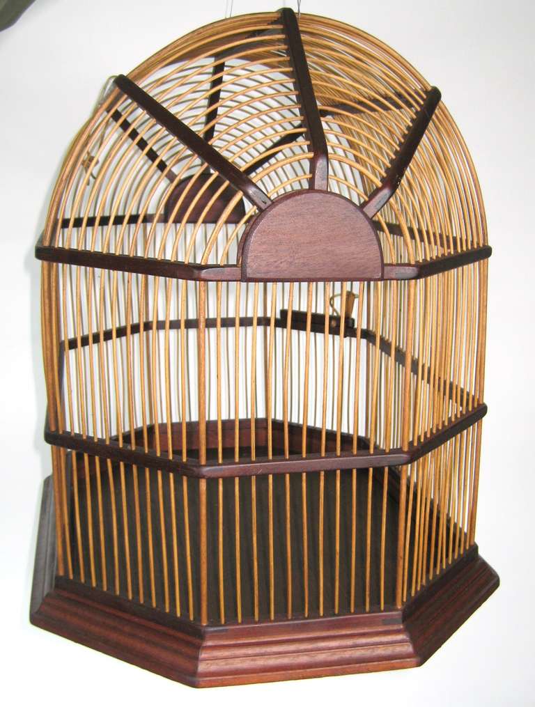 mid century modern bird cage