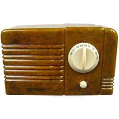 1938 RCA Little Nipper Green & White Catalin Bakelite Tube Radio 8