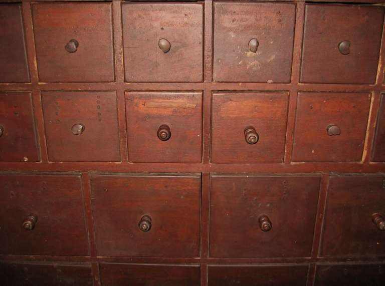 American 19th C. 32 Drawer Apothecary Cabinet With Original Finish