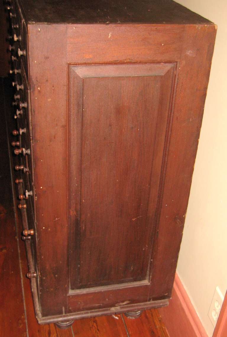 19th C. 32 Drawer Apothecary Cabinet With Original Finish 2