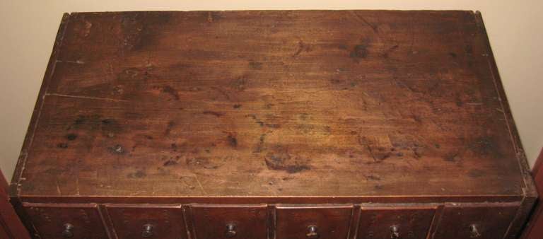 19th C. 32 Drawer Apothecary Cabinet With Original Finish 3