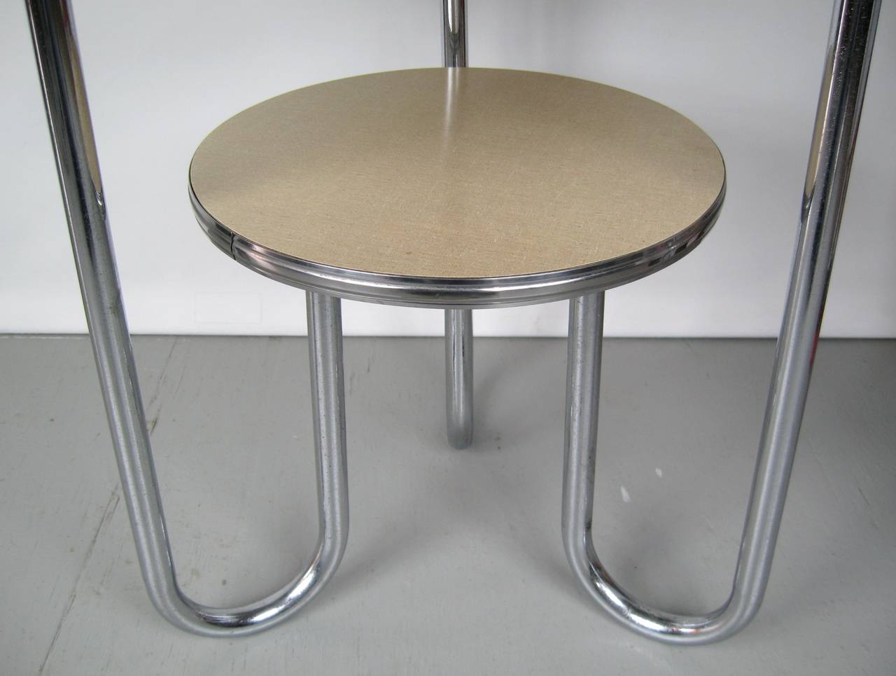 Pair of Royal Chrome Art Deco Tables For Sale at 1stdibs