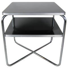 Royal Chrome X-Base Table in Black