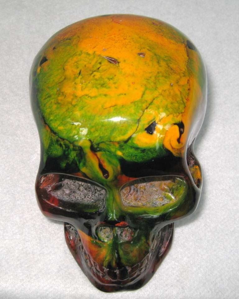 American End of Day Bakelite Skull