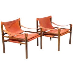 Two Sirocco Safari Chairs by Arne Norell