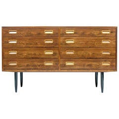 1960s Danish Rosewood Chest or Sideboard by Poul Hundevad