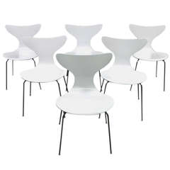 Six 1970 Seagull Chairs by Arne Jacobsen