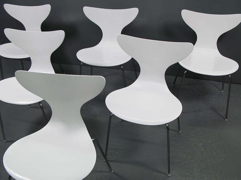 Danish Six 1970 Seagull Chairs by Arne Jacobsen For Sale
