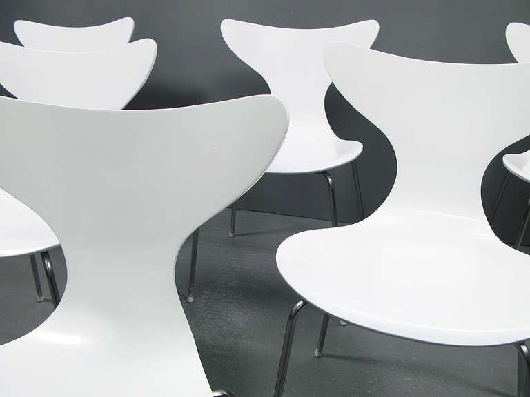 Six 1970 Seagull Chairs by Arne Jacobsen In Excellent Condition For Sale In London, GB