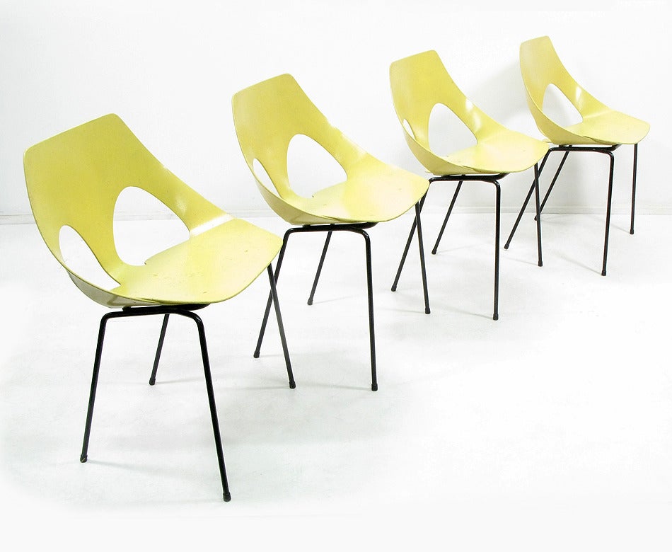 1960s "Jason" Four Chairs by Frank Guille