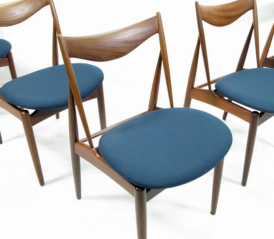 Five Dining Chairs by Kurt Ostervig for Bramin For Sale 1