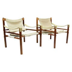 Two "Sirocco" Safari Chairs by Arne Norell