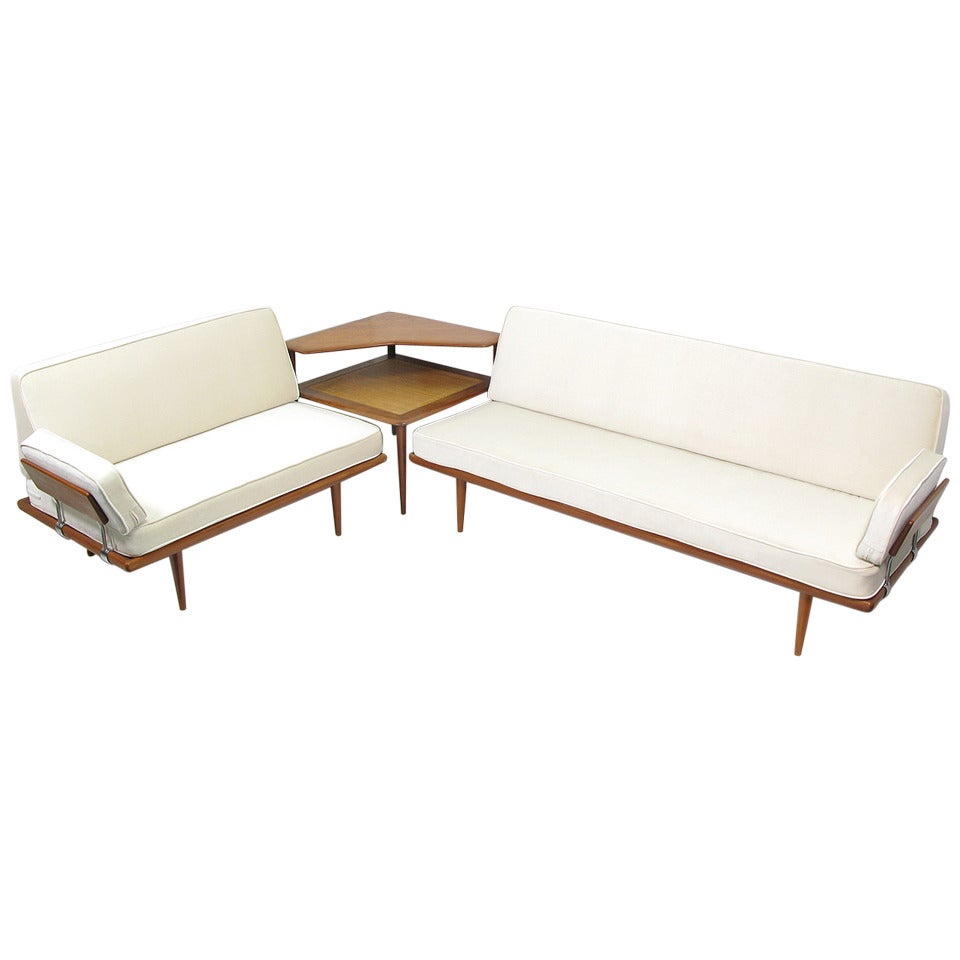 Danish Minerva Corner Sofa / Daybed by Peter Hvidt and Orla Molgaard