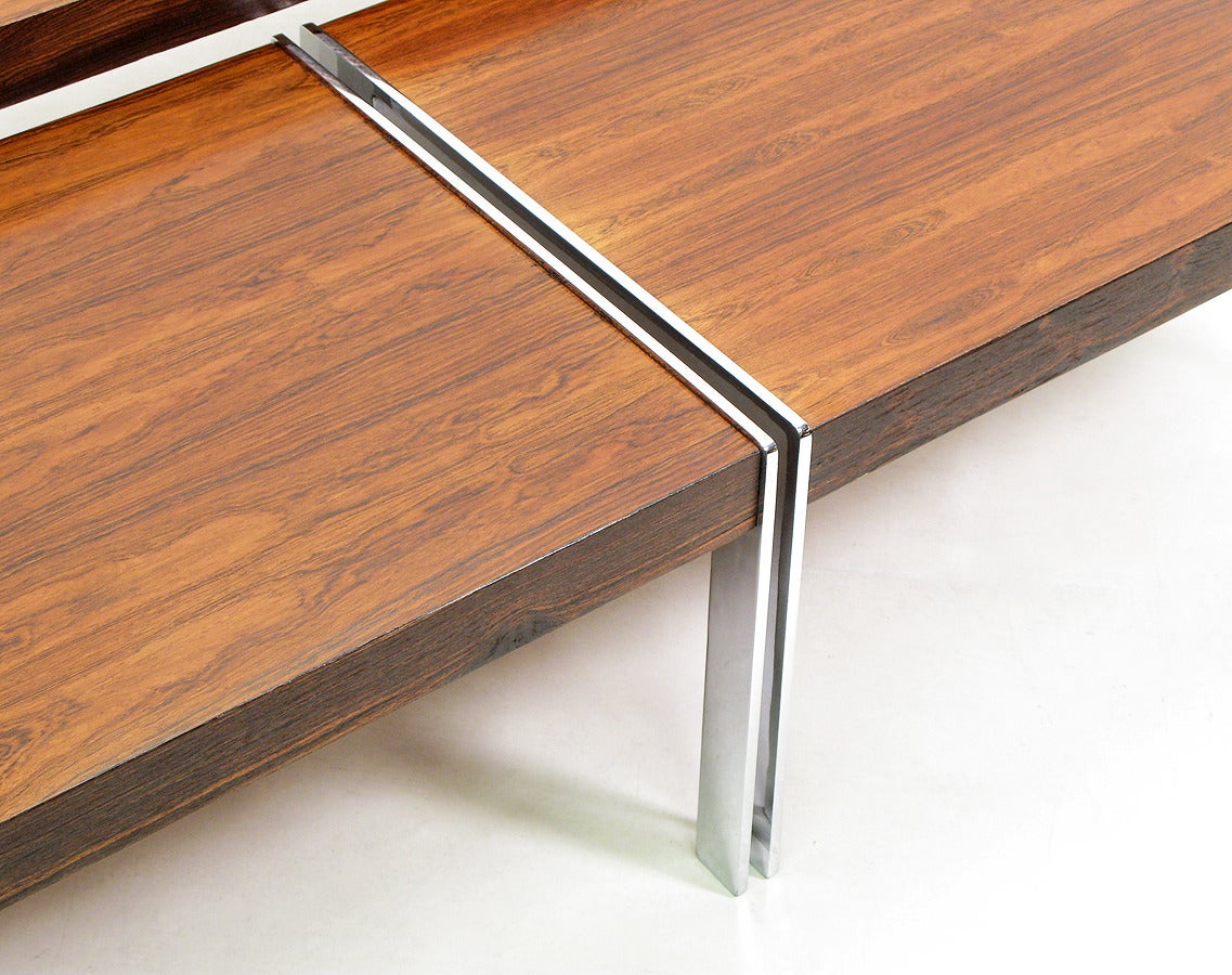 Three 1970s Rosewood Nesting Tables by Richard Young for Merrow Associates For Sale 1
