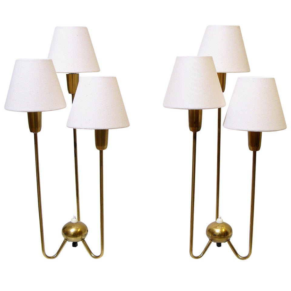 Pair of Swedish Table Lamps by Asea