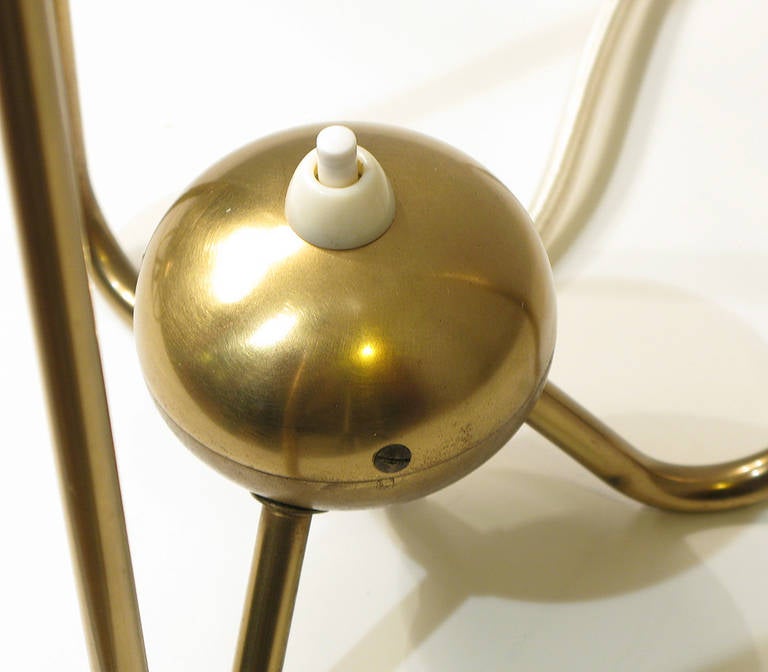 Brass Pair of Swedish Table Lamps by Asea