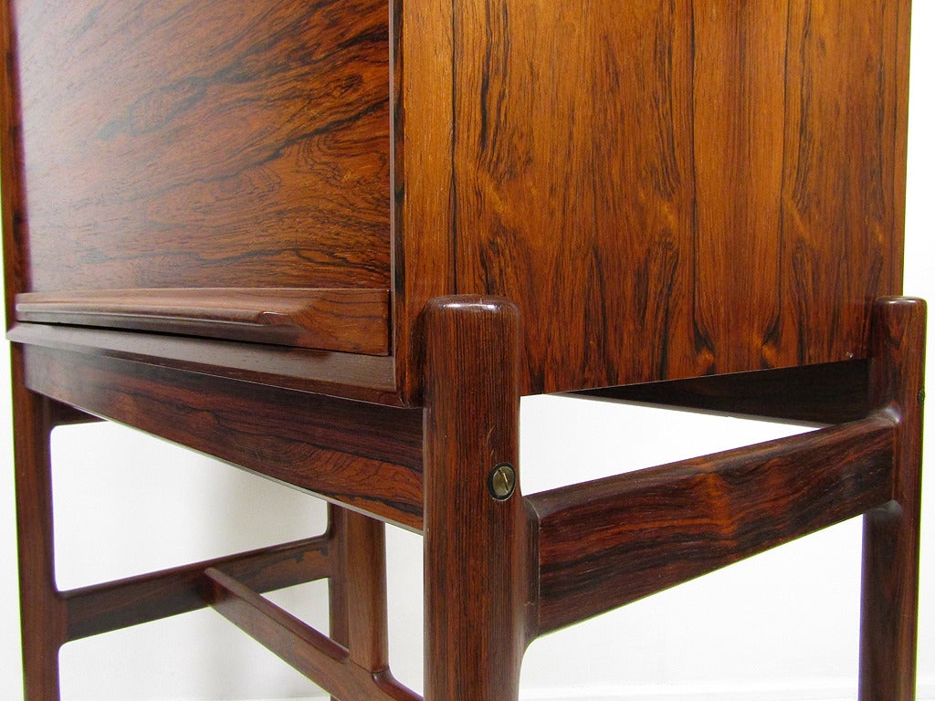 Danish Rosewood Writing Desk by Arne Wahl Iversen For Sale 3