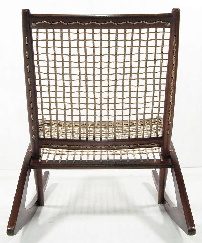 Geometric rocking chair by Fredrik Kayser 1