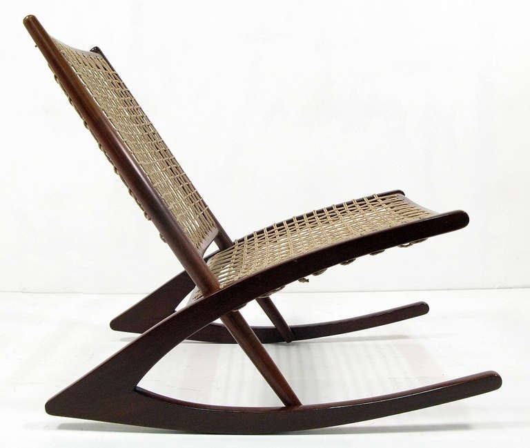 20th Century Geometric rocking chair by Fredrik Kayser