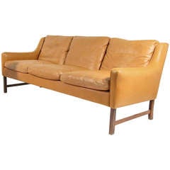 1950s 3-seater sofa by Fredrik Kayser for Vatne
