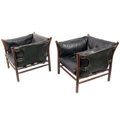 Two 1960s "Ilona" chairs by Arne Norell