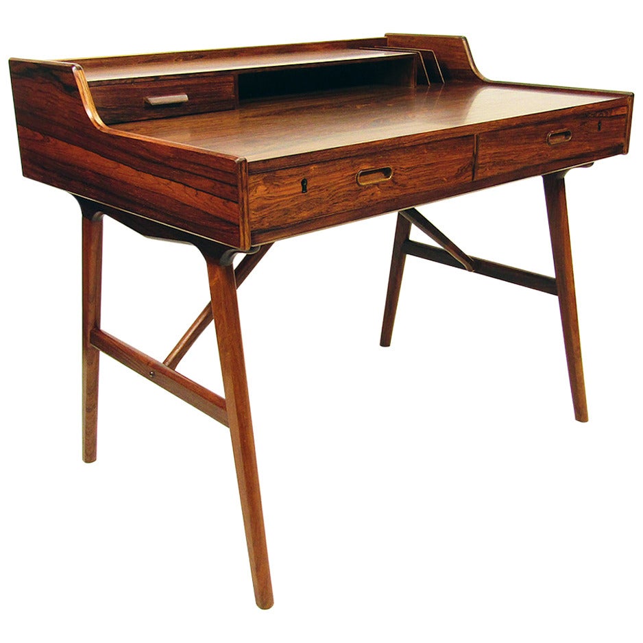 Danish Rosewood Desk by Arne Wahl Iversen