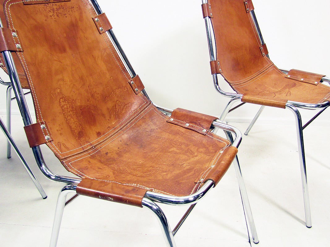 Late 20th Century Four 1970s Les Arcs Chairs