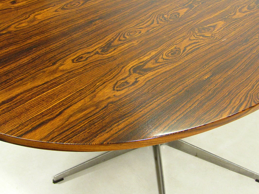 Rosewood Super Ellipse Table by Piet Hein & Arne Jacobsen 1