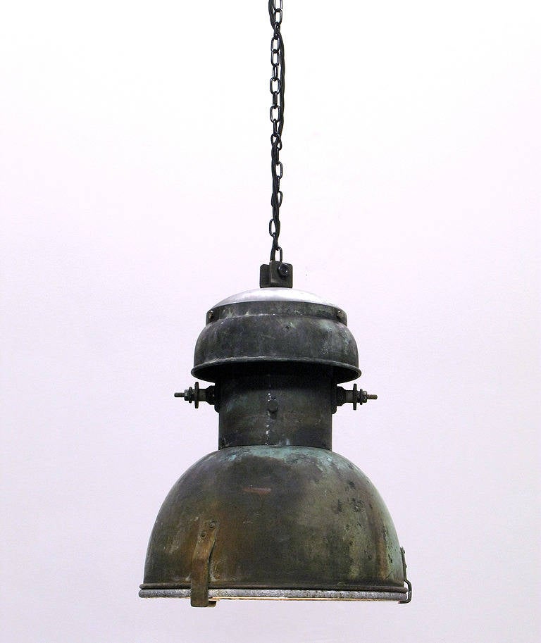 1930s Industrial Ceiling Lamp 2