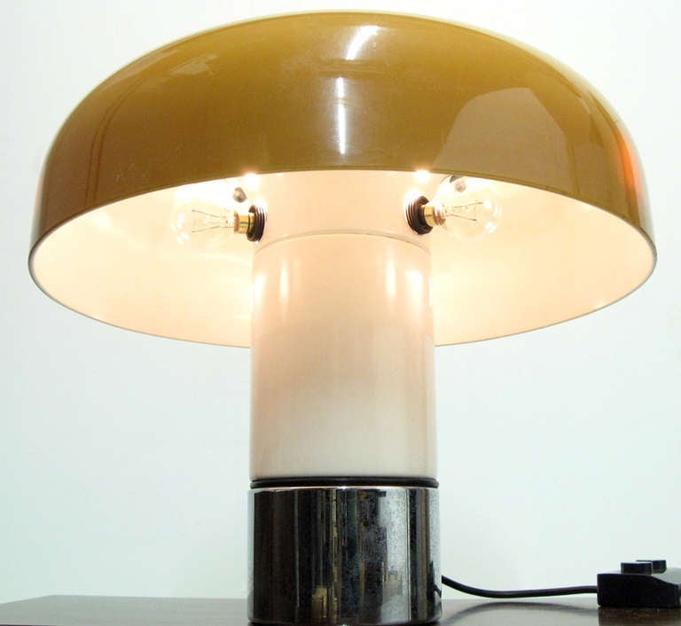 Lucite Italian Brumbury Lamp by Luigi Massoni for Guzzini
