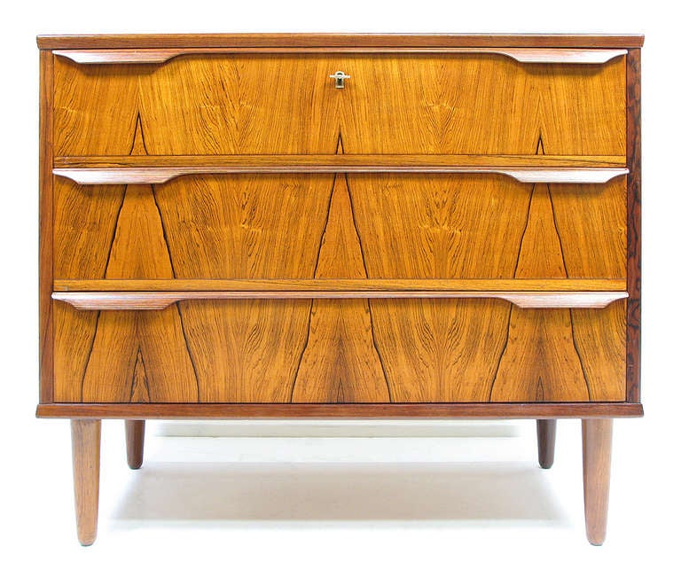 Danish Rosewood Chest of Drawers by Ib Kofod Larsen