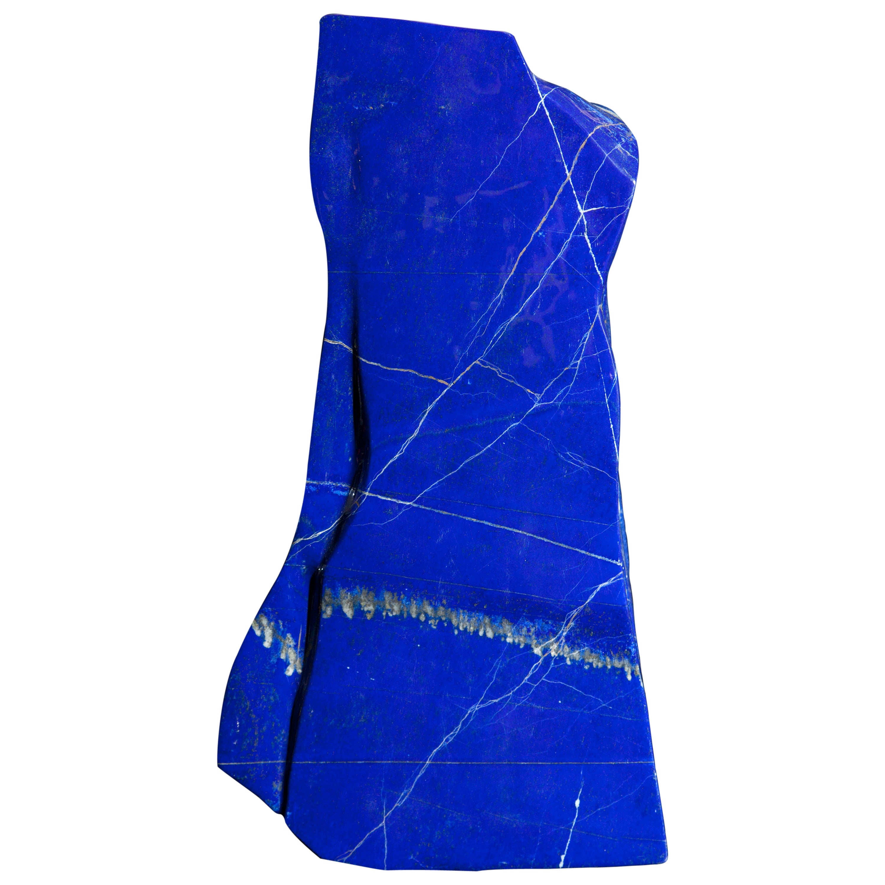 Freestanding Vibrant Blue Lapis Lazuli For Sale