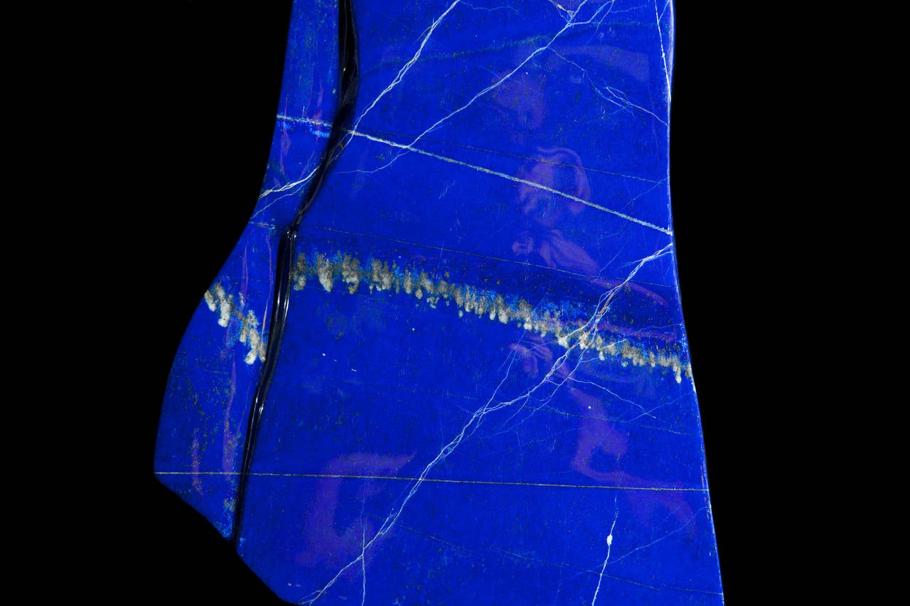 Afghan Freestanding Vibrant Blue Lapis Lazuli