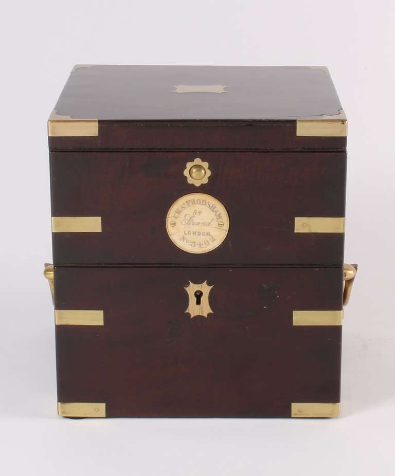 19th Century An English Mahogany 2-Day Chronometer with 24-Hour Dial, Charles Frodsham