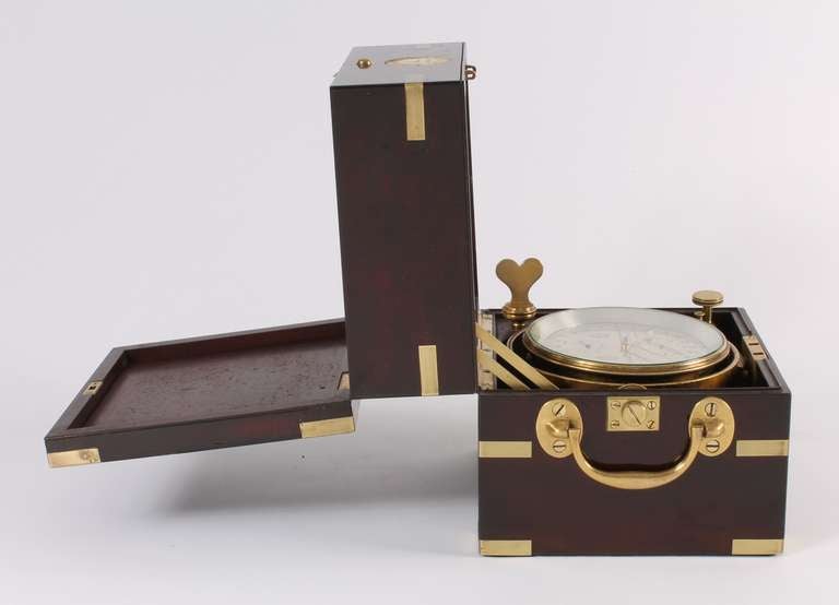 An English Mahogany 2-Day Chronometer with 24-Hour Dial, Charles Frodsham 1