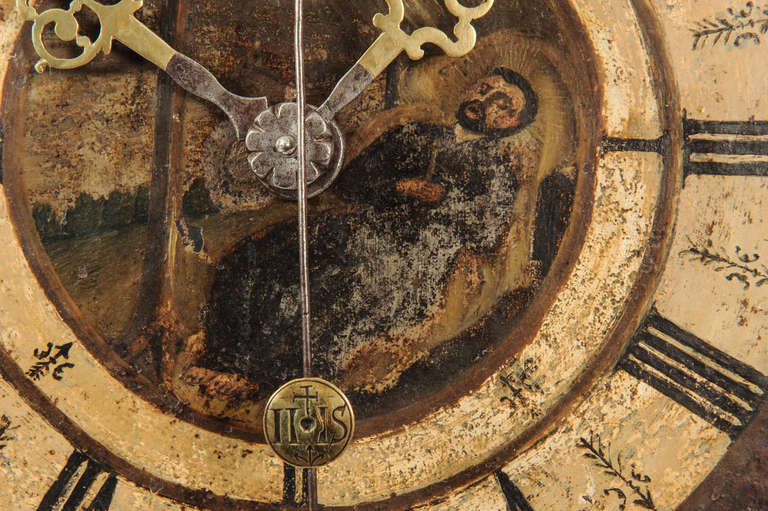 An Impressive South-German Iron Quarter Striking Chamber Clock circa 1680 For Sale 3