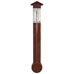 A French Rosewood Stick Barometer by Adams A Paris circa 1830