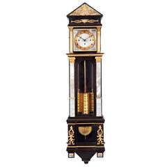 Antique A rare Vienna Empire regulator, so-called 'Laterndluhr', circa 1820