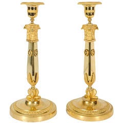 Pair of Russian Empire Candlesticks, circa 1810