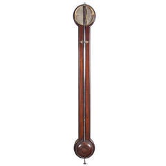 An English mahogany stick barometer, D. Gatty, Circa 1780