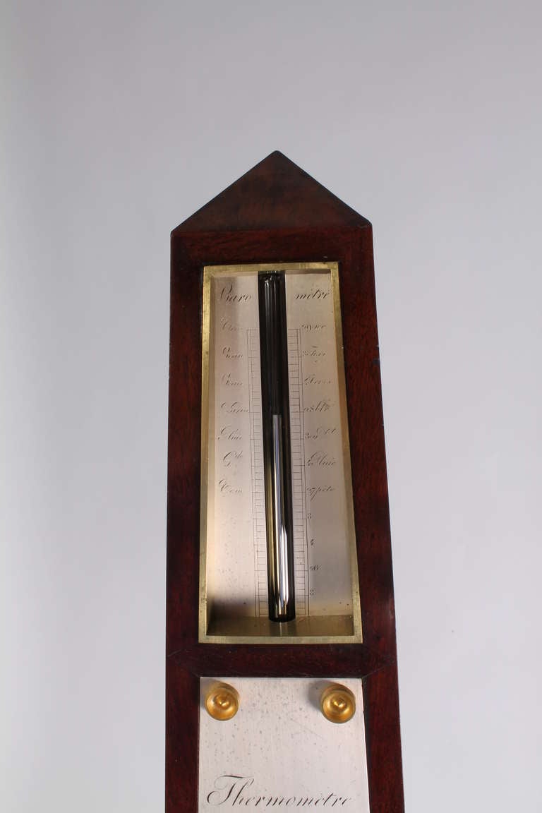 A French obelisk barometer, probably made in 1836 For Sale 1