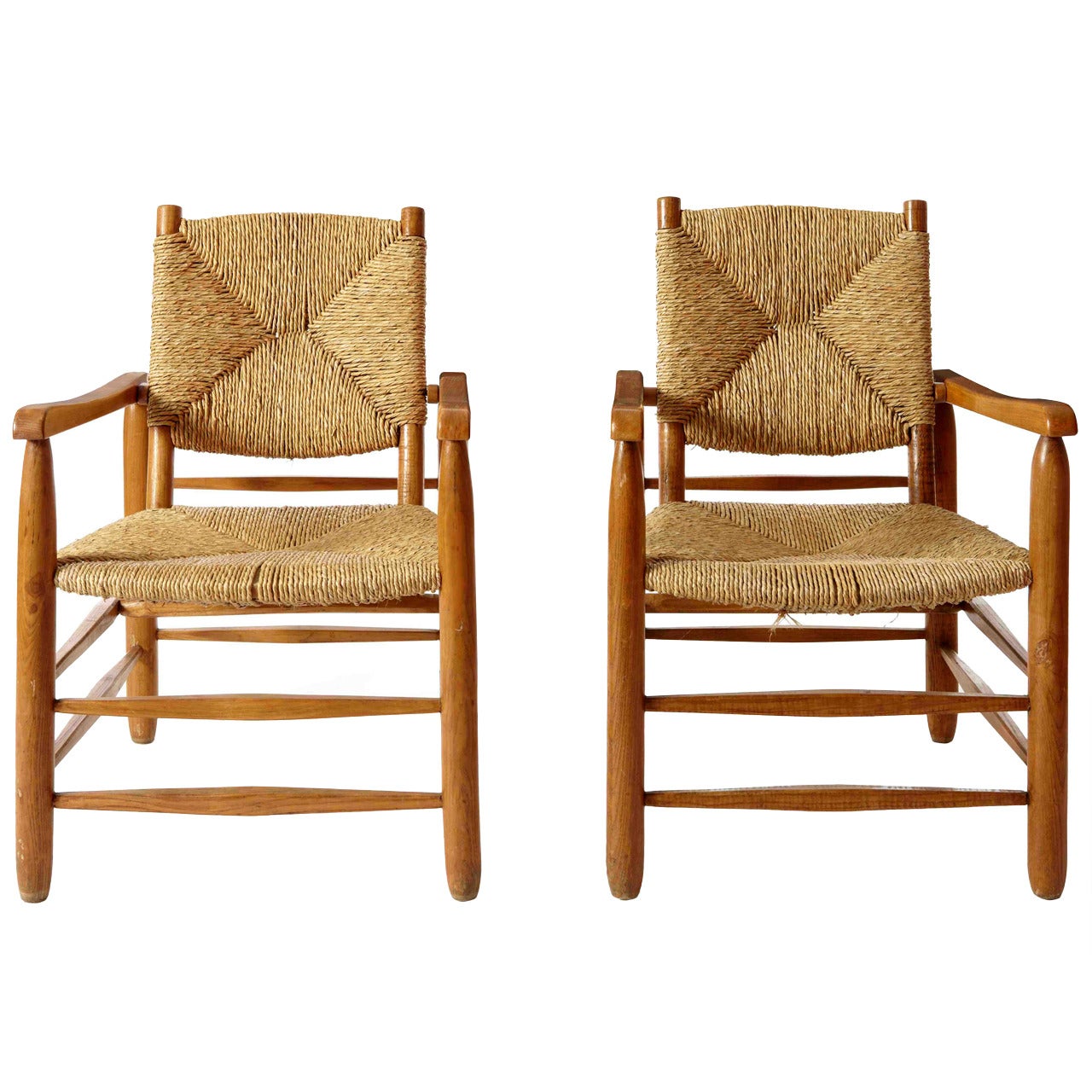 Charlotte Perriand, Pair of Armchairs