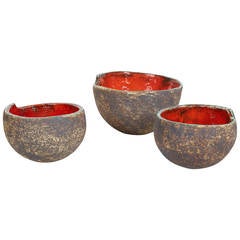 Set of Three Ceramic Bowls