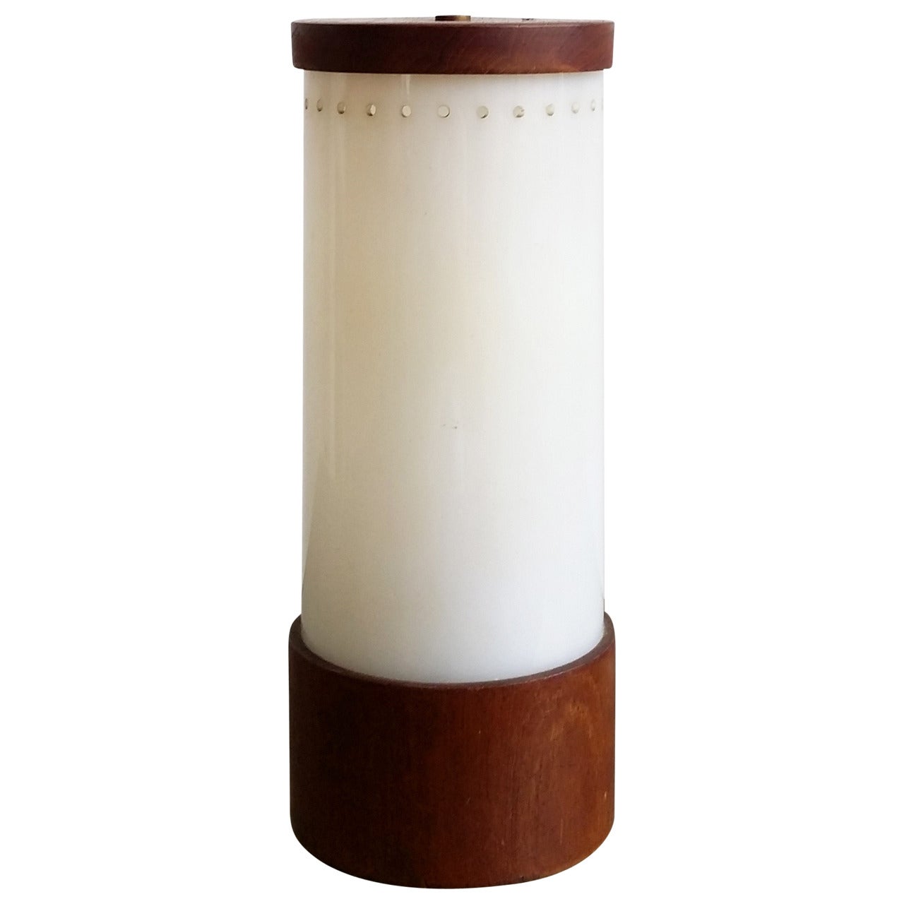 Bauhaus era perspex and teak table lamp - 1930's - Ipso Facto