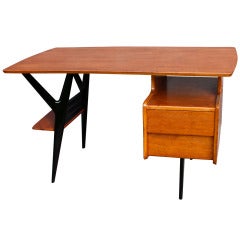 Sehr seltener Schreibtisch von Louis Paolozzi für Guermonprez - Frankreich 1950er Jahre ipso facto