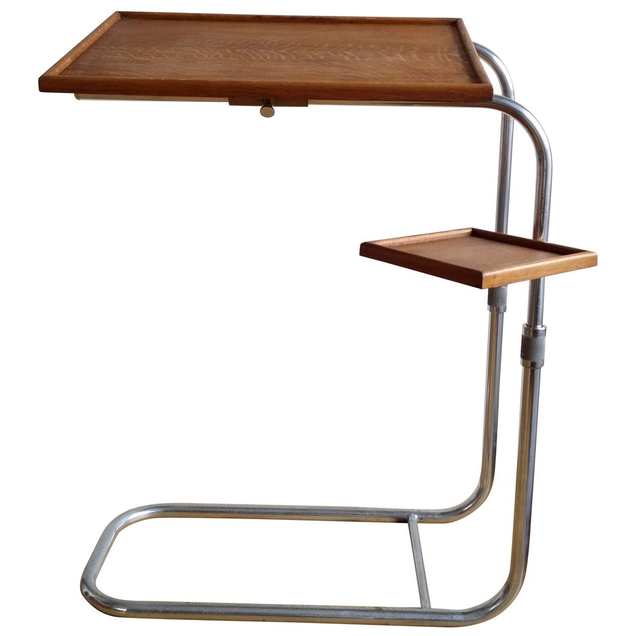 L'adaptable two tiered adjustable table - France 1950's - Ipso Facto
