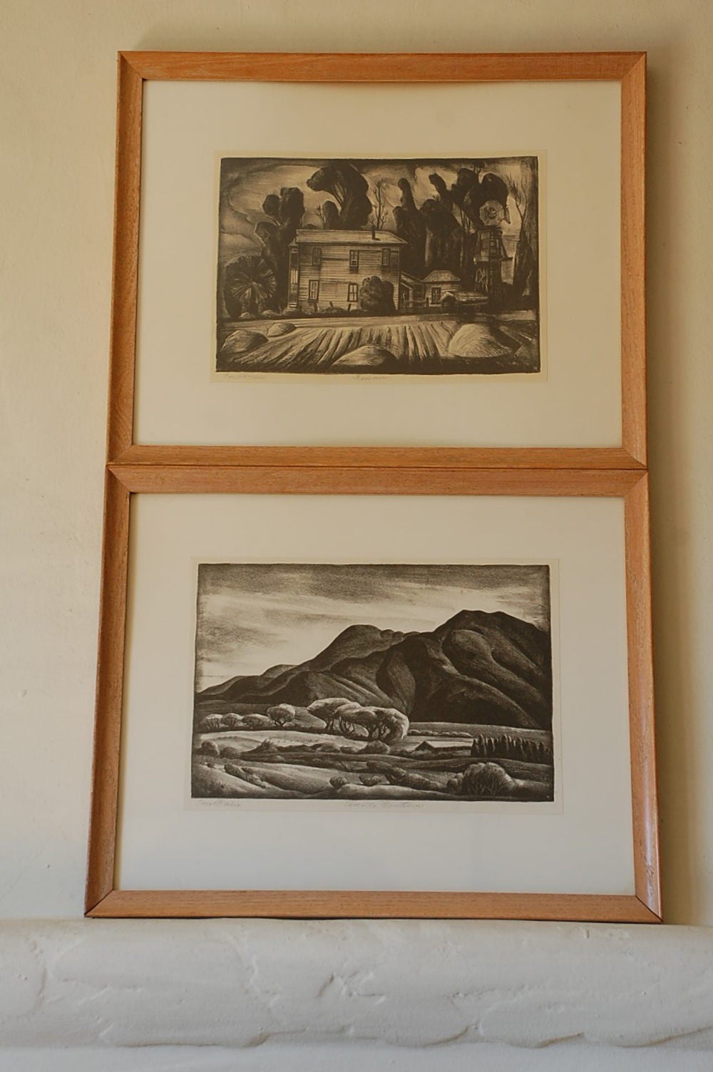 Set of Two Decorative American Etchings 3
