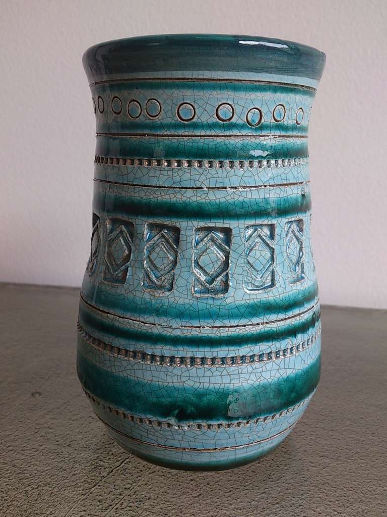 Italian petite vase Bitossi vase - Italy 1960's - Ipso Facto